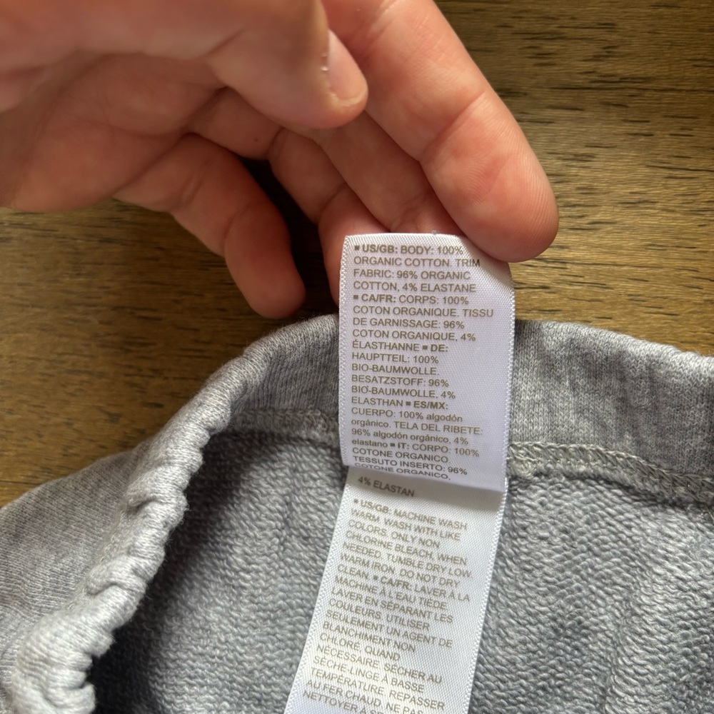 Hanna Anderson Moon & Back Cozy Gray Kids Sweatpants - Picture 3 of 4